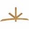 Ekena Millwork Alberta Rough Sawn Timber Gable Bracket, Western Red Cedar, 108"W x 36"H x 2"D x 4"F, 8/12 Pitch GBW108X36X0204ALB00RWR - alternate 3